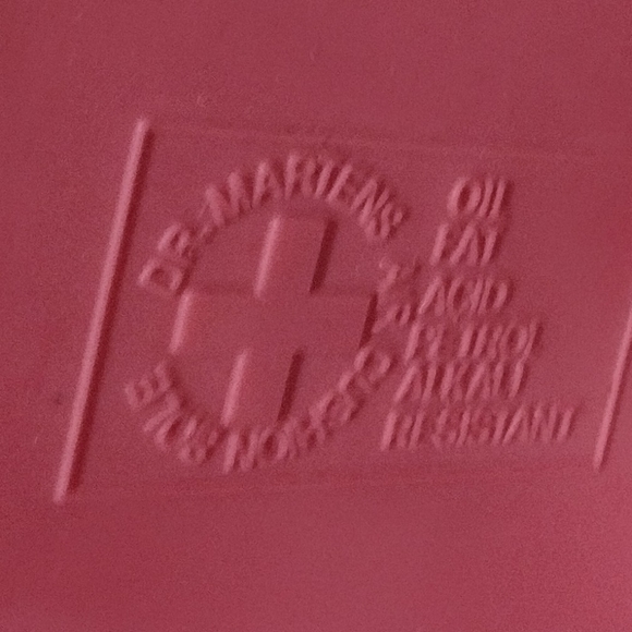 Dr. Martens PINK Leather Combat Boots - Picture 4 of 8